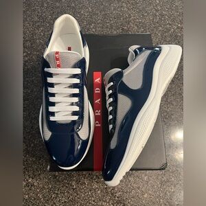 BRAND NEW Prada American Cup Navy/Blue Mens size 10